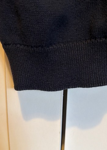 Gri Örgü Kadın Kazak, Bisiklet Yaka, Uzun Kollu - Görsel 4