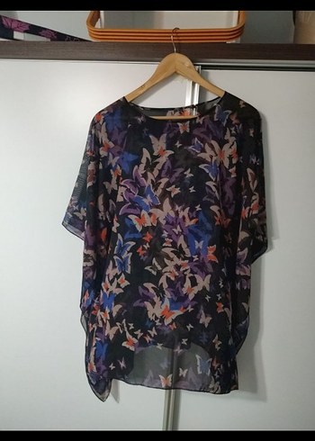 Bohem Tarz Çok Renkli Uzun Kesim Tunik - Görsel 3