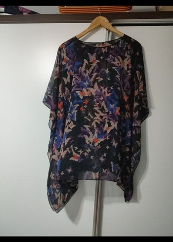 Bohem Tarz Çok Renkli Uzun Kesim Tunik - Görsel 2