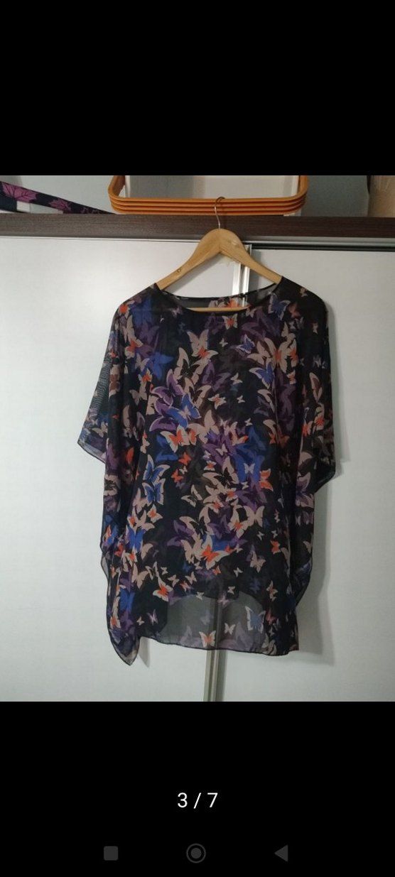 Bohem Tarz Çok Renkli Uzun Kesim Tunik - Görsel 3