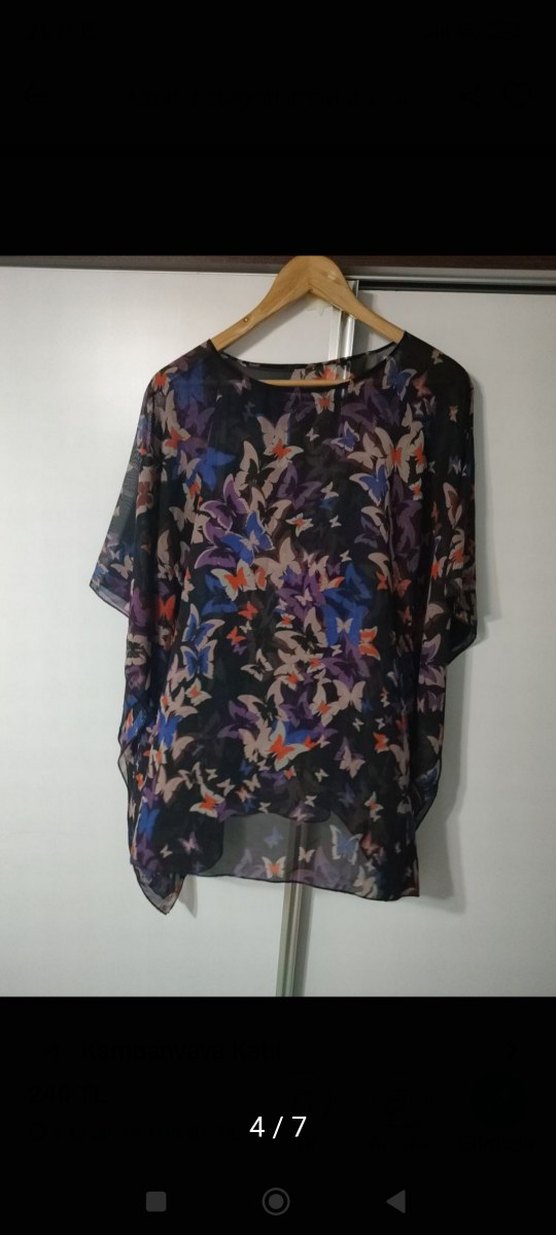 Bohem Tarz Çok Renkli Uzun Kesim Tunik - Görsel 4