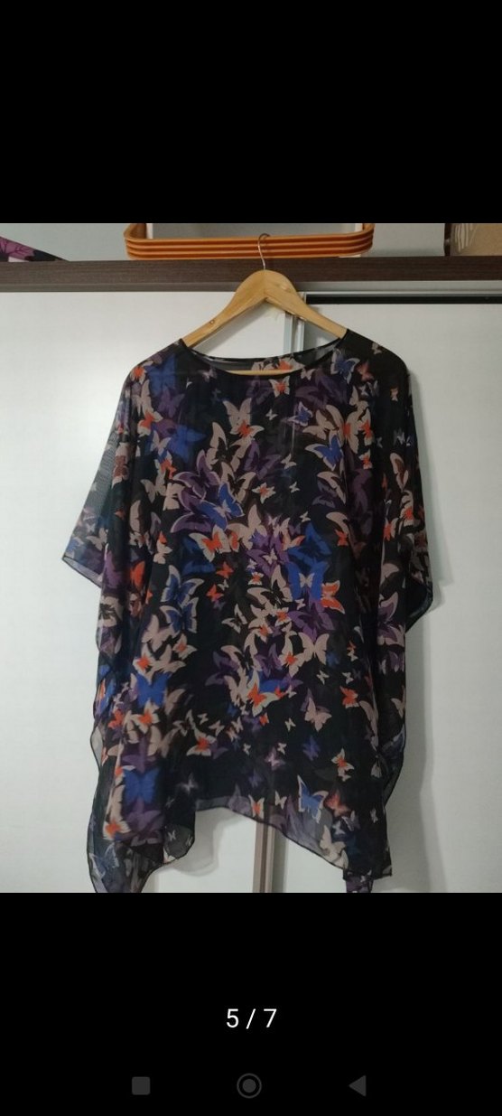 Bohem Tarz Çok Renkli Uzun Kesim Tunik - Görsel 5