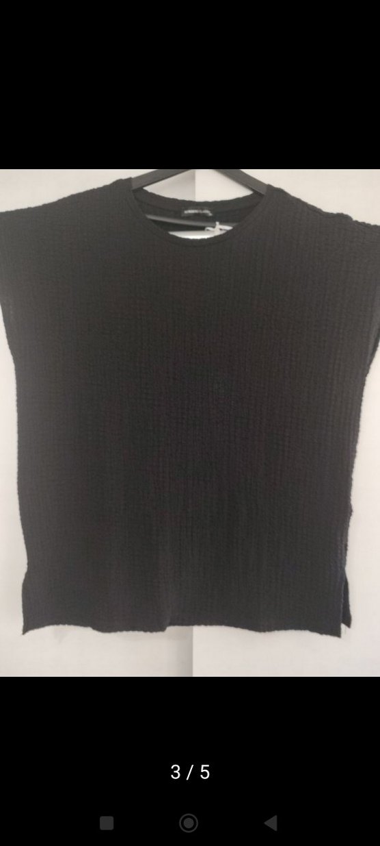 Siyah Kolsuz Tişört - Görsel 3