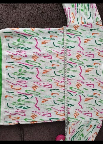 Renkli Batik Desenli Kadın Triko Kazak - Görsel 5