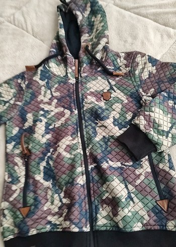 Kapüşonlu Kamuflaj Desenli Erkek Çocuk Ceketi - Görsel 4