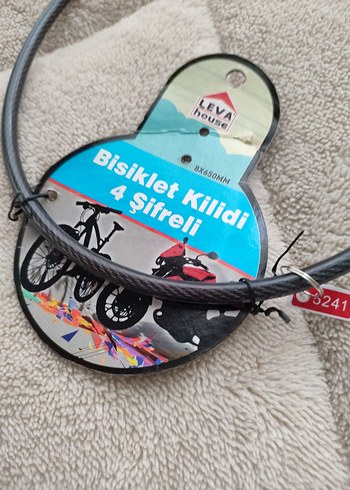Gri Bisiklet Kilidi Şifreli - Görsel 6