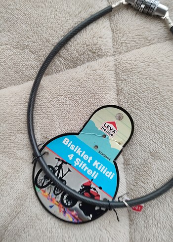 Gri Bisiklet Kilidi Şifreli - Görsel 5