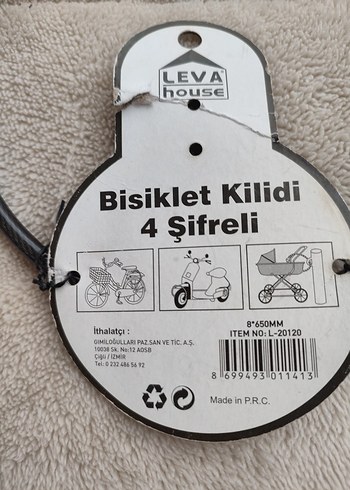 Gri Bisiklet Kilidi Şifreli - Görsel 7