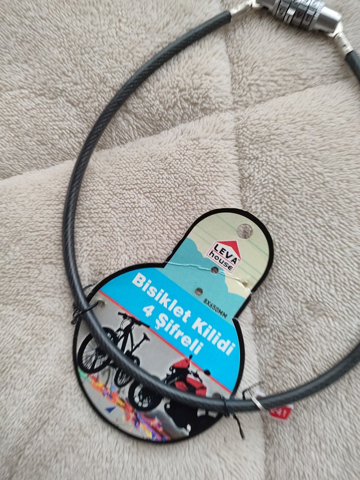 Gri Bisiklet Kilidi Şifreli - Görsel 5