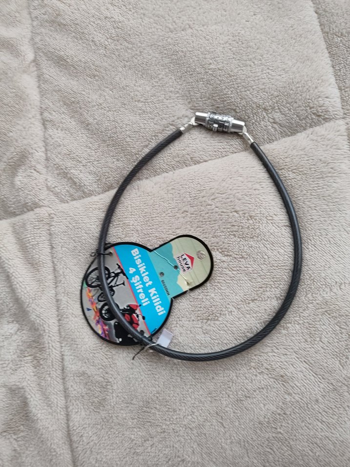 Gri Bisiklet Kilidi Şifreli - Görsel 3