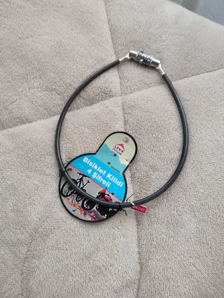 Gri Bisiklet Kilidi Şifreli - Görsel 4