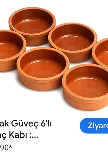 Toprak Güveç 6'lı Sütlaç Kabı Seti - Görsel 4