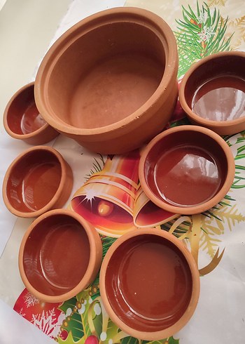 Toprak Güveç 6'lı Sütlaç Kabı Seti - Görsel 3