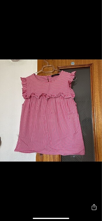 LC Waikiki Pembe Çizgili Bluz