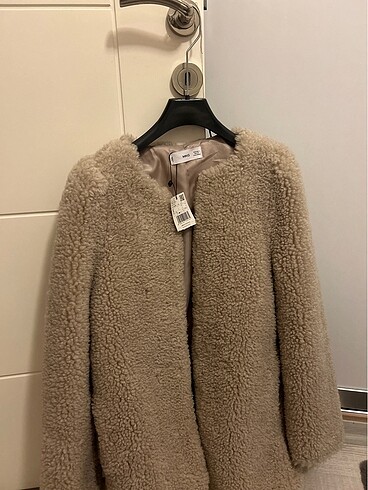 Mango suni koyun yünlü palto - Görsel 3