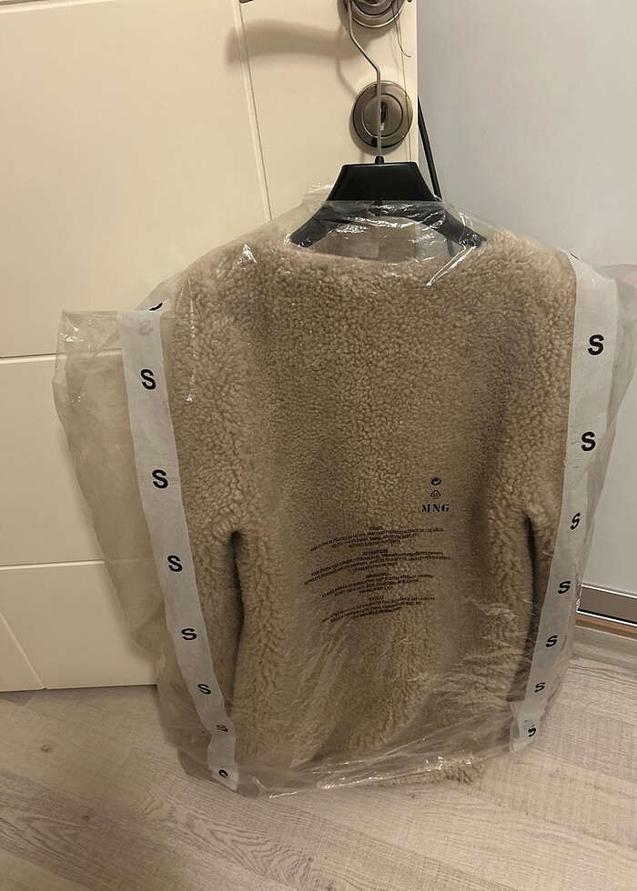 Mango suni koyun yünlü palto - Görsel 5