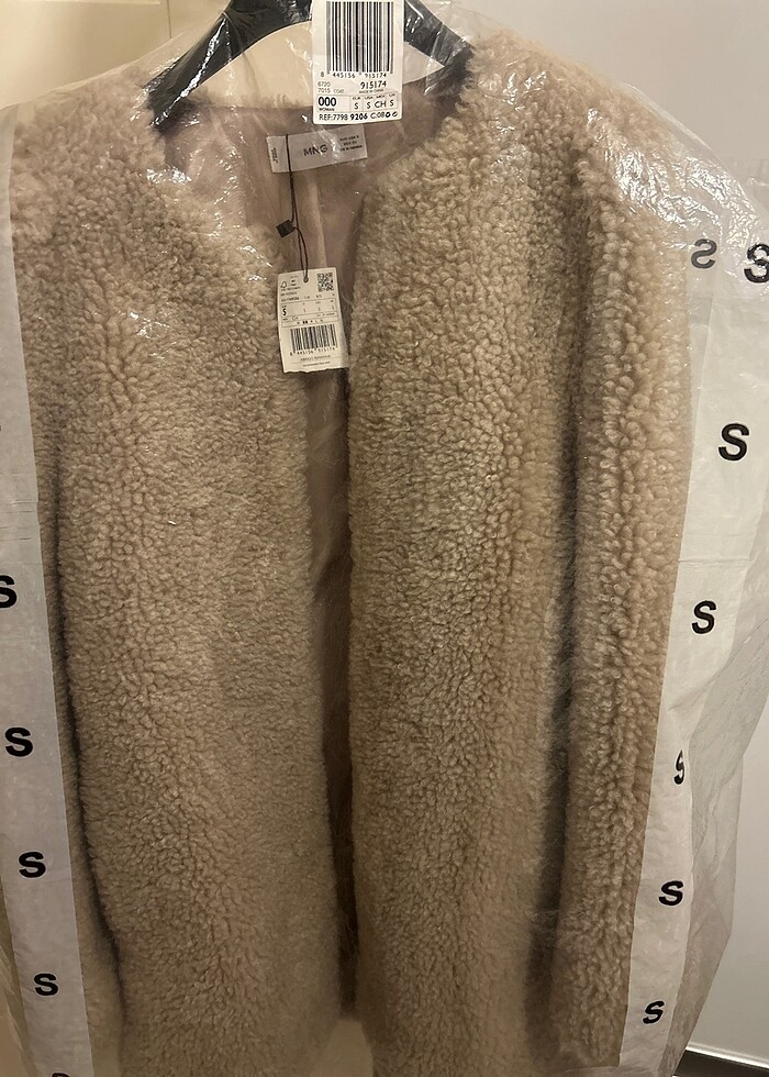 Mango suni koyun yünlü palto - Görsel 4