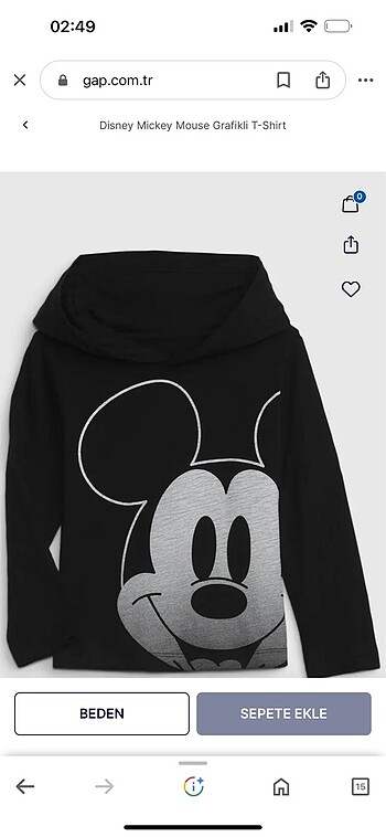Gap Mickey Mouse Sweatshirt