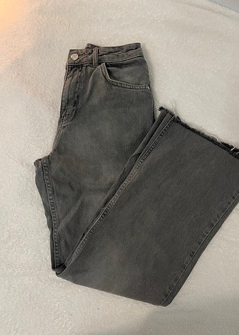 LC Waikiki Gri Wide Lige Jean