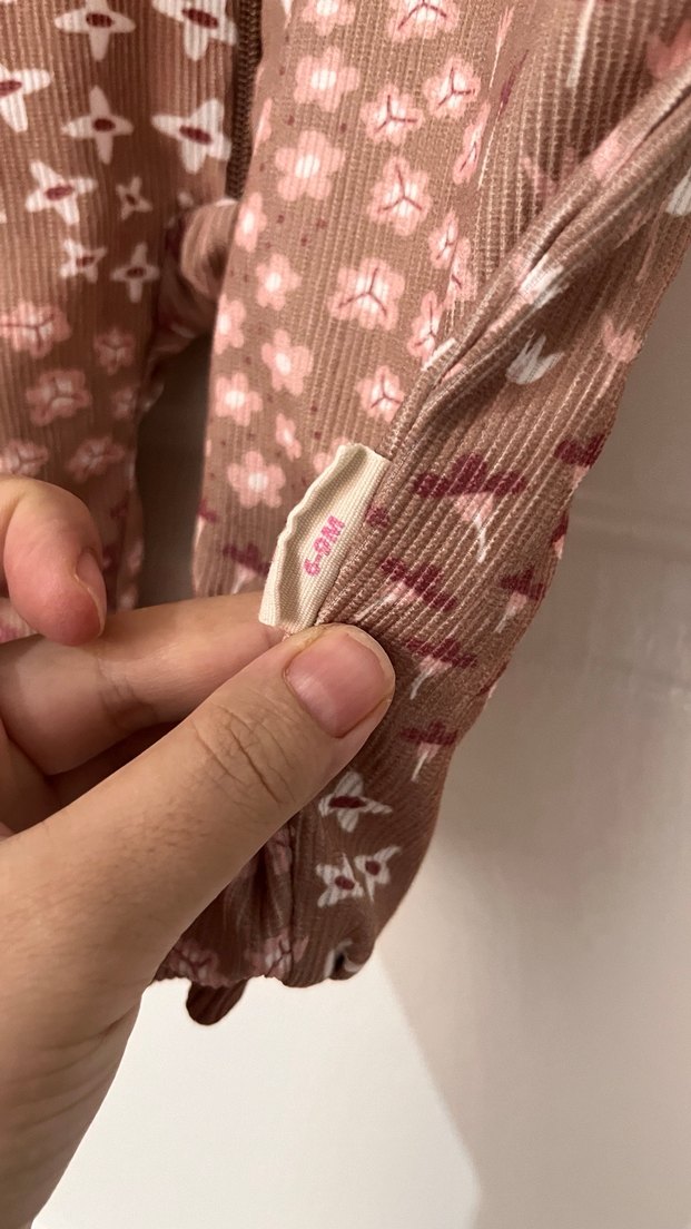 Kız Bebek Düğmeli Kahverengi Tulumu - Görsel 2