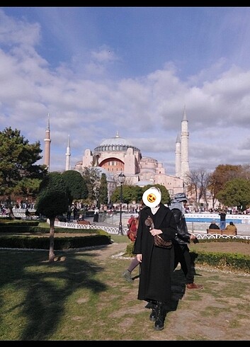 Mango Siyah kaşe kaban 