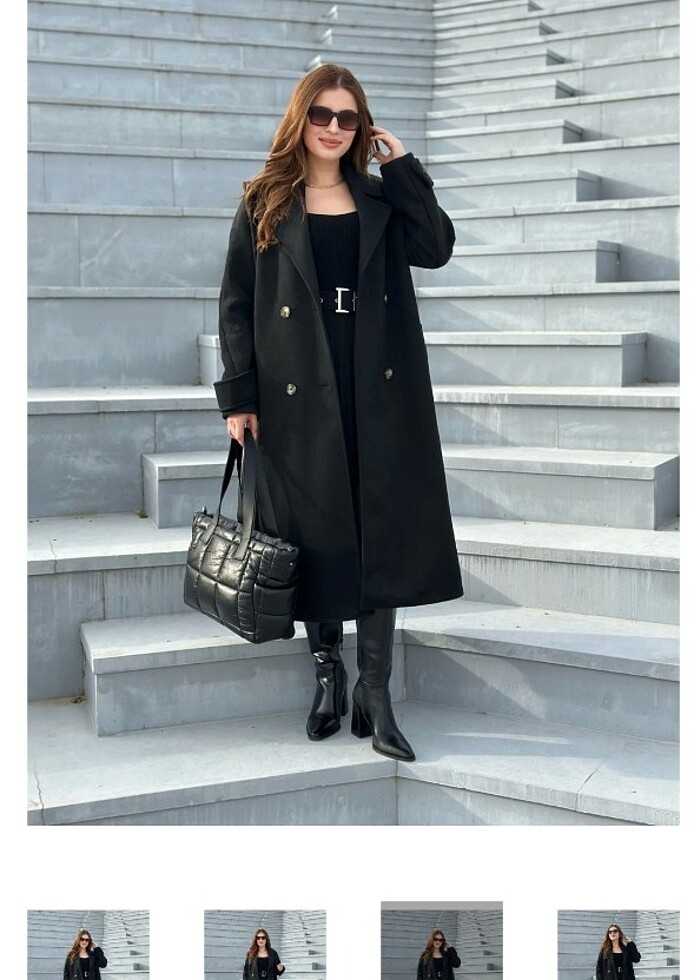 Siyah kaşe kaban - Görsel 3