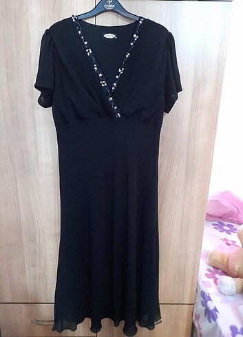 Buyuk beden midi boy elbise