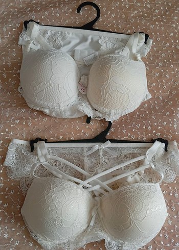 Beyaz Dantel Detaylı Bohem Sütyen75 bedeb - Görsel 5