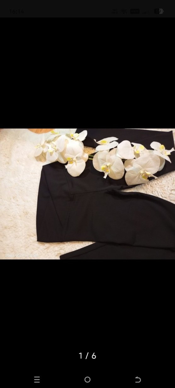 Kadın Siyah Fitilli tayt - Görsel 4