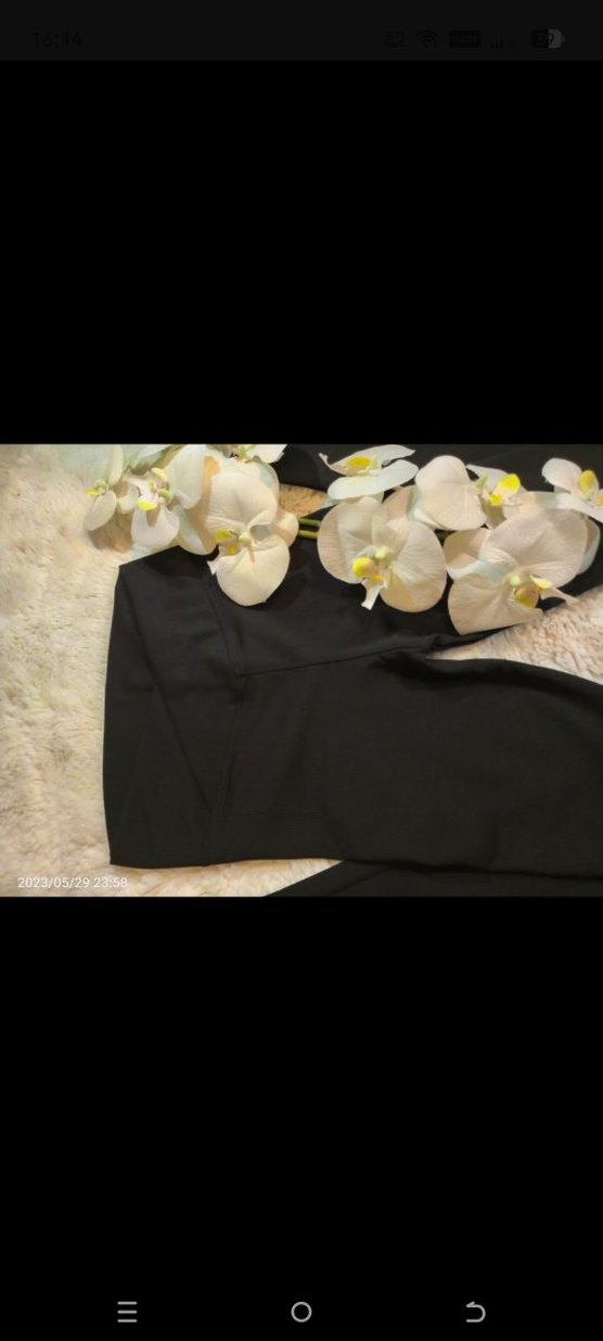 Kadın Siyah Fitilli tayt - Görsel 2