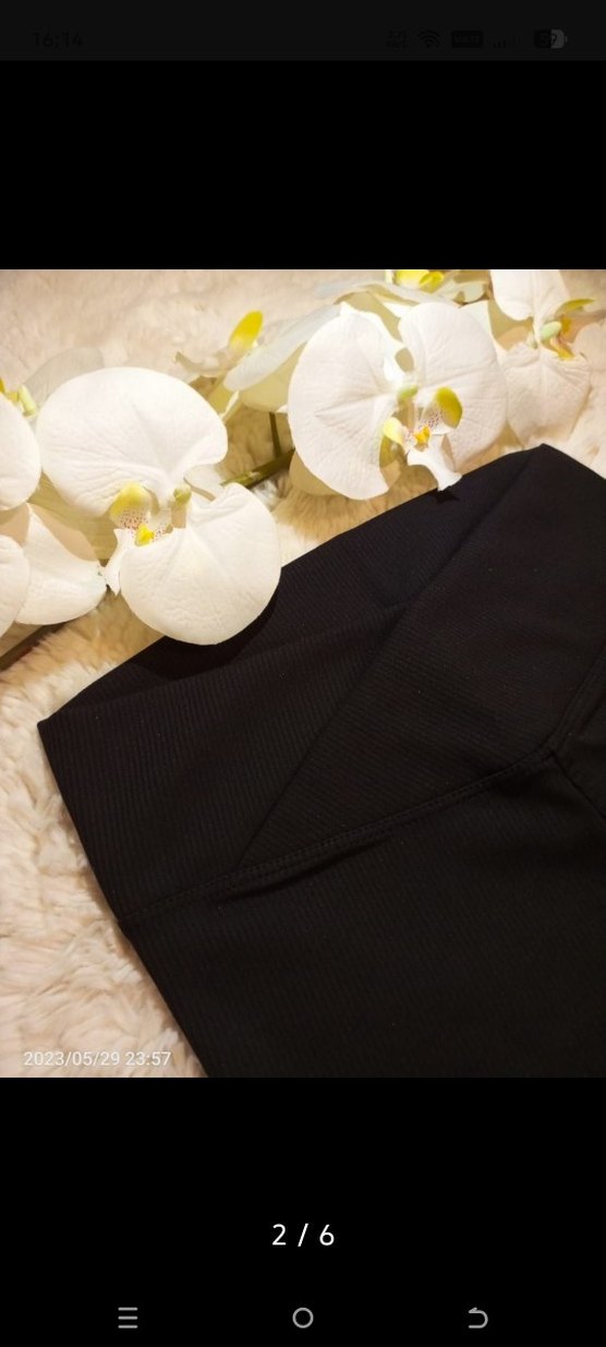 Kadın Siyah Fitilli tayt - Görsel 5