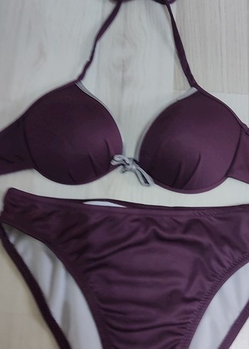 Mor Etekli Bikini takımı - Görsel 2