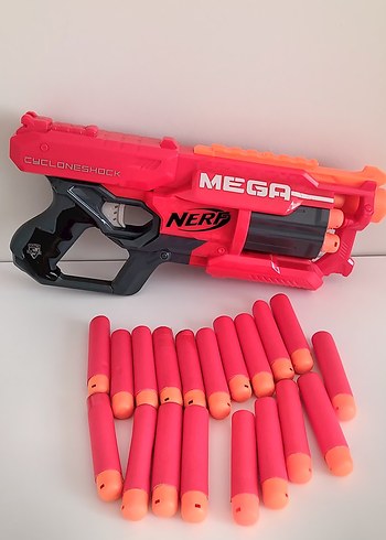 Renkli NERF Mega CycloneShock Oyuncak Tabanca