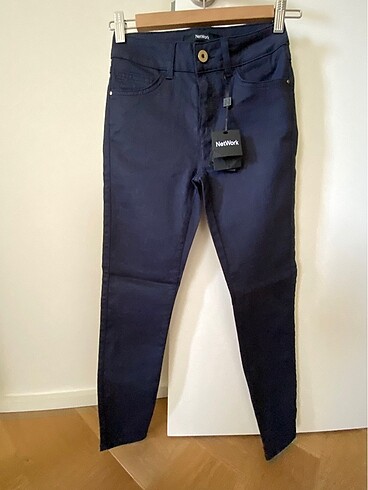 Network Network lacivert skinny casual pantolon 25 beden