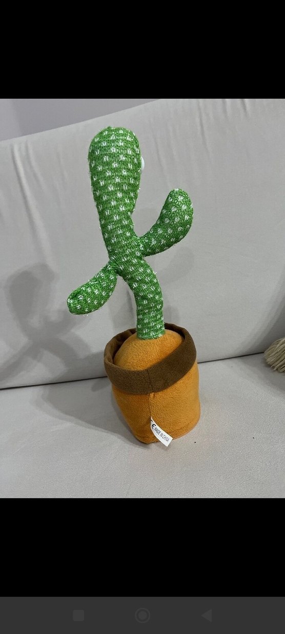 Renkli Yeşil Saksıda Müzikli Oyuncak Kaktüs - Görsel 2