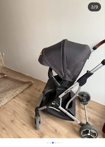 Kraft Tinik Siyah Bebek Arabası Katlanabilir - Görsel 5