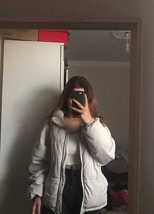 xs Beden gri Renk Sıcak tutan mont