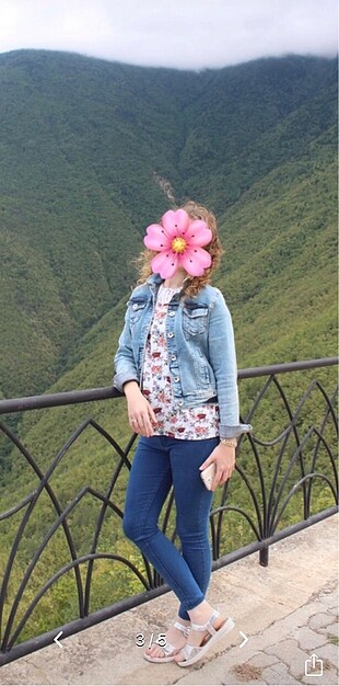 Dilvin yeniden farksız kot ceket - Görsel 5