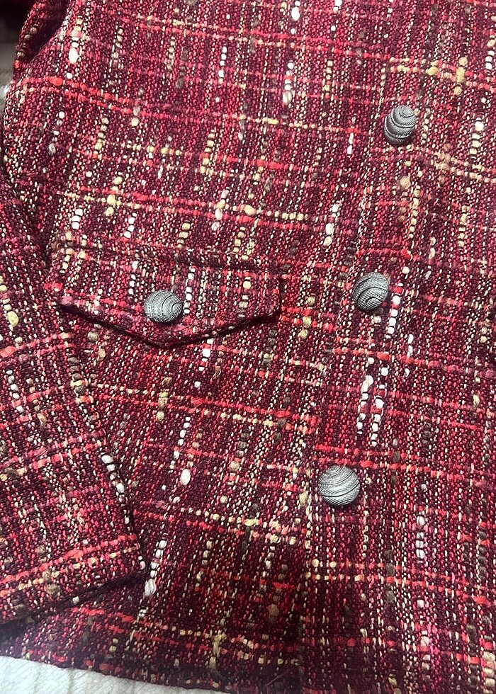 Kaşe ince ceket - Görsel 4