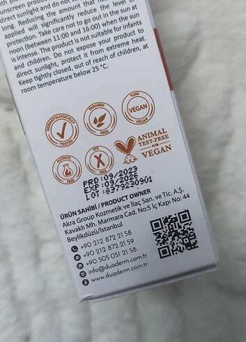 Beden Renk Duaderm Leke Karşıtı Güneş Kremi