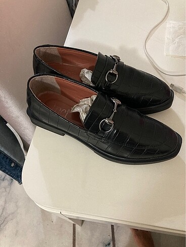 İnci siyah loafer 37 - Görsel 6