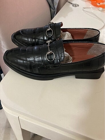 İnci siyah loafer 37 - Görsel 7