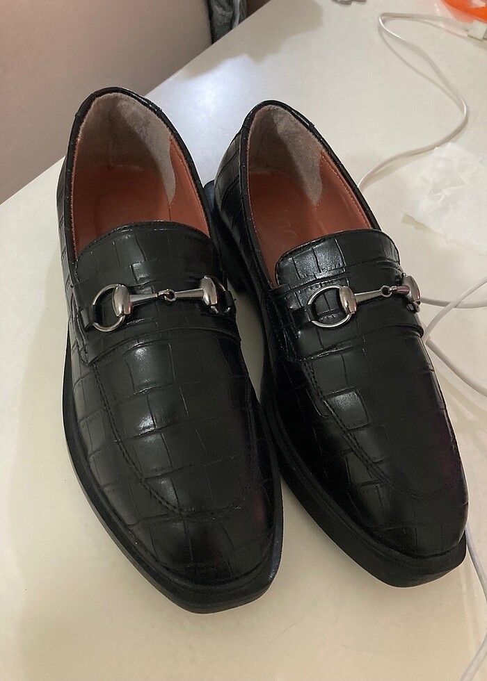 İnci siyah loafer 37 - Görsel 5