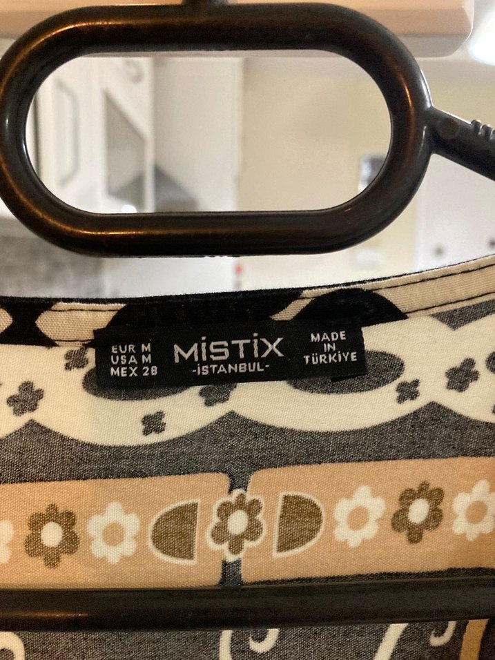 Bohem Etnik Desenli Uzun Beyaz Elbise - Görsel 3