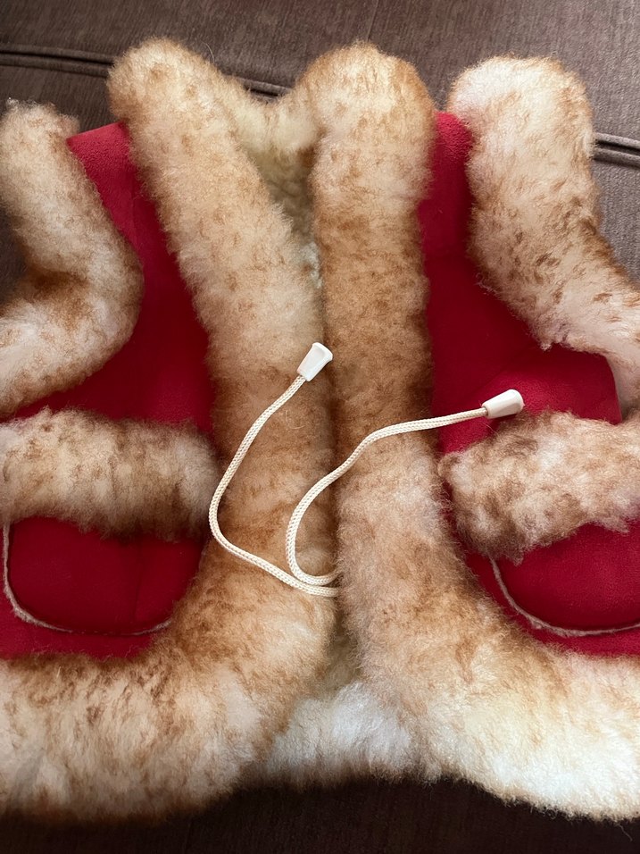 Kız Çocuk Kırmızı Kürklü Yelek - Görsel 4