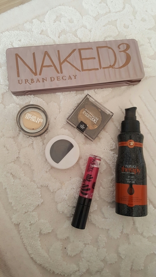 naked 3 far paleti(orjinal) natura therapy argan yağı