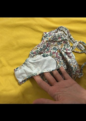 24-36 Ay Beden çeşitli Renk Çiçek Desenli Kız Mayo