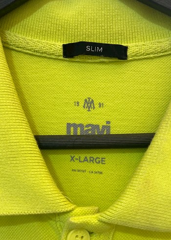 Sarı Kısa Kollu Polo Yaka Erkek Tişört - Görsel 2