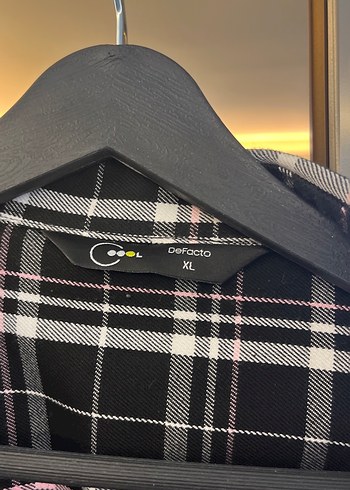 Erkek Gri Kareli Uzun Kollu Gömlek - Görsel 2