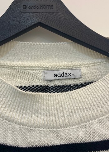 Kadın Gri Çizgili Örgü Kazak - Görsel 2